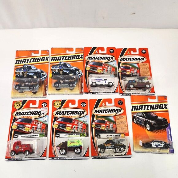 Matchbox Emergency Vehicle Diecast Car Lot Armored Police Truck SWAT +more New - Picture 1 of 12